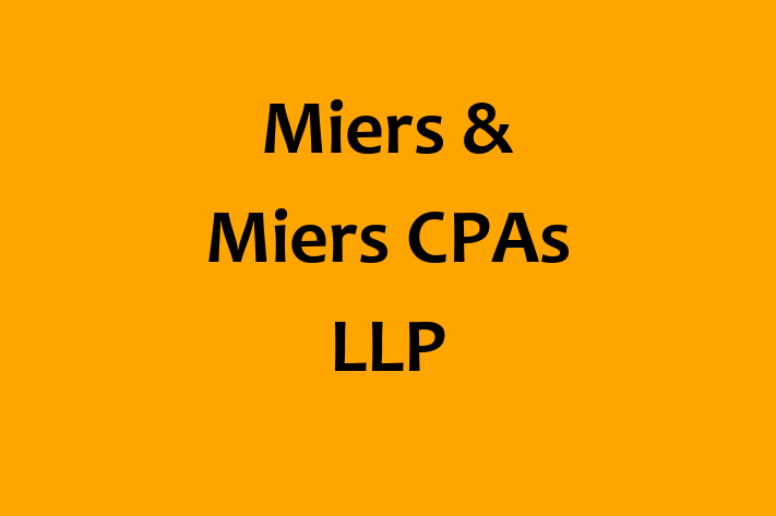 Certified Accountant Miers Miers CPAs LLP