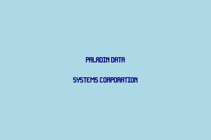 Software Firm Paladin Data Systems Corporation