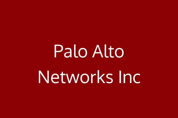 Technology Company Palo Alto Networks Inc