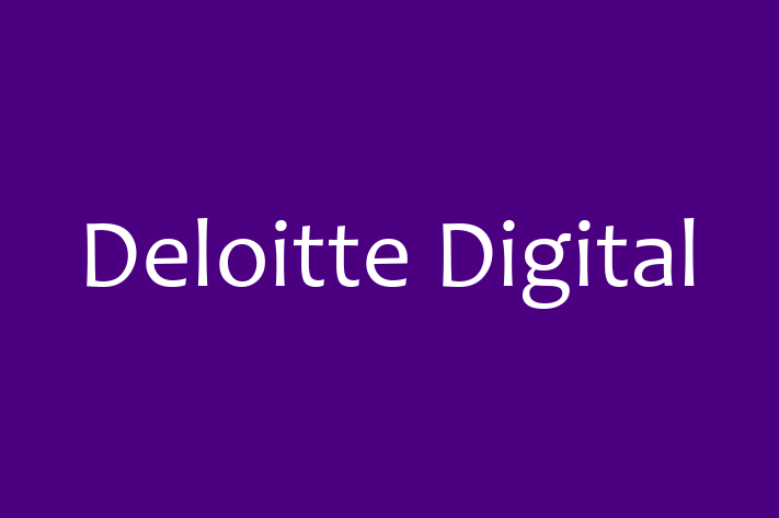 Software Development Firm Deloitte Digital