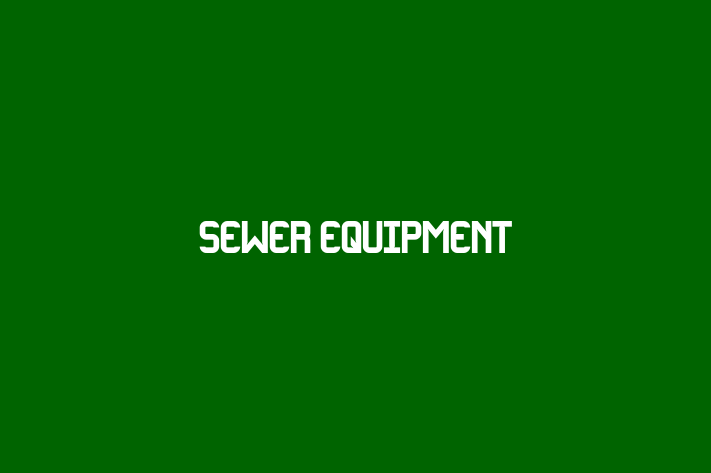 Employee Resource Management Sewer Equipment