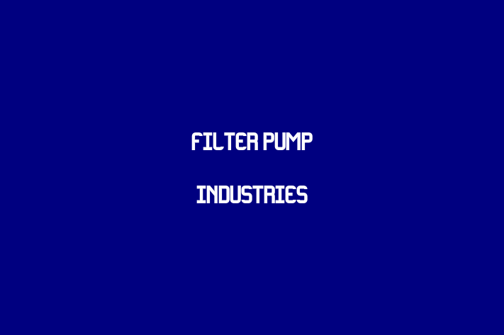 Personnel Management Filter Pump Industries