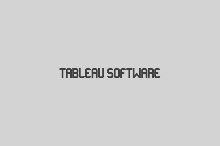 Software Firm Tableau Software