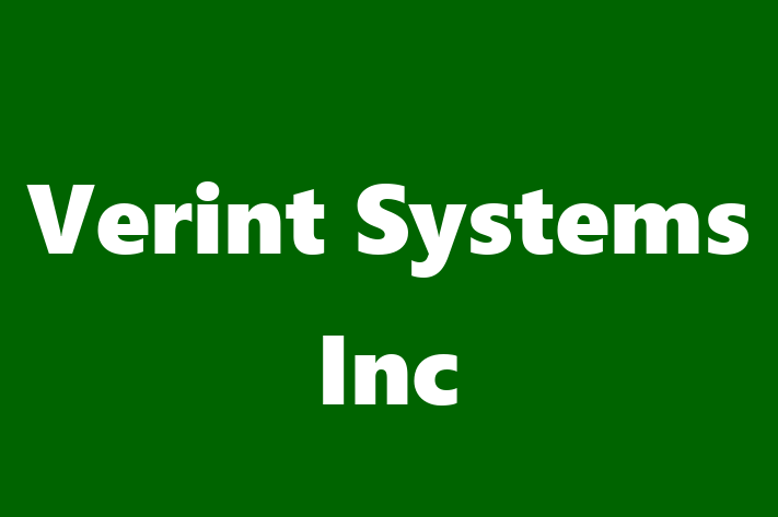 Application Development Company Verint Systems Inc