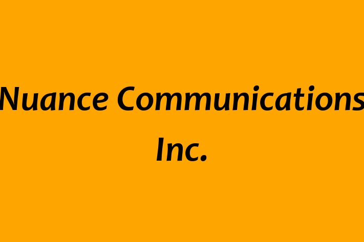 Software Services Company Nuance Communications Inc.