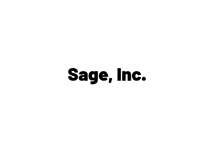 Software Services Company Sage Inc.