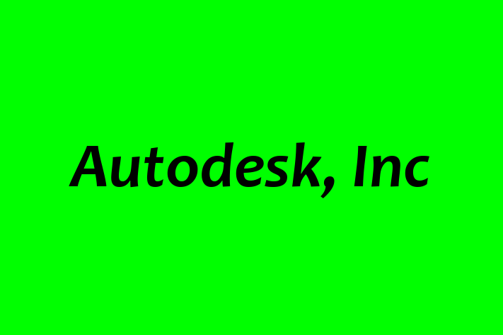 Software Solutions Provider Autodesk Inc