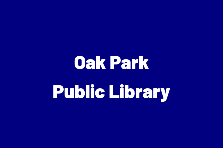 Employee Relations Oak Park Public Library