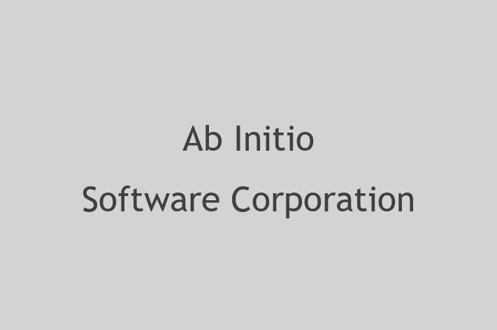 Software Consultancy Ab Initio Software Corporation