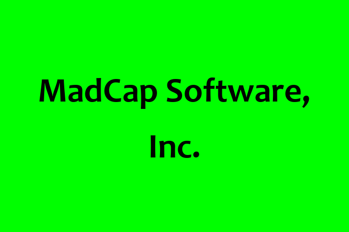 Software Development Company MadCap Software Inc.