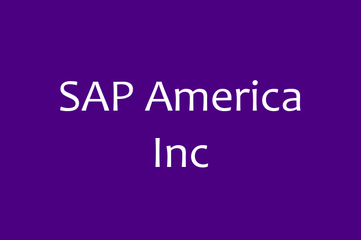 Digital Solutions Provider SAP America Inc