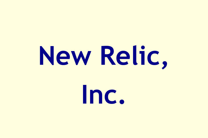 Digital Solutions Provider New Relic Inc.