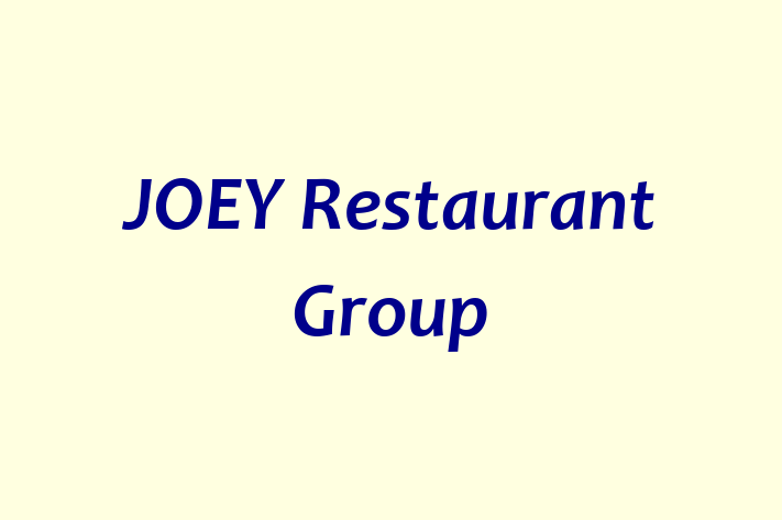 Talent Management JOEY Restaurant Group