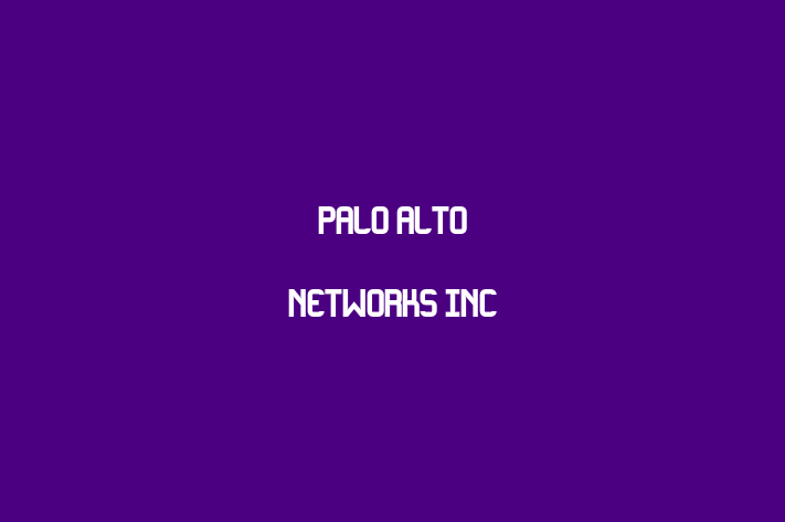 Technology Solutions Firm Palo Alto Networks Inc