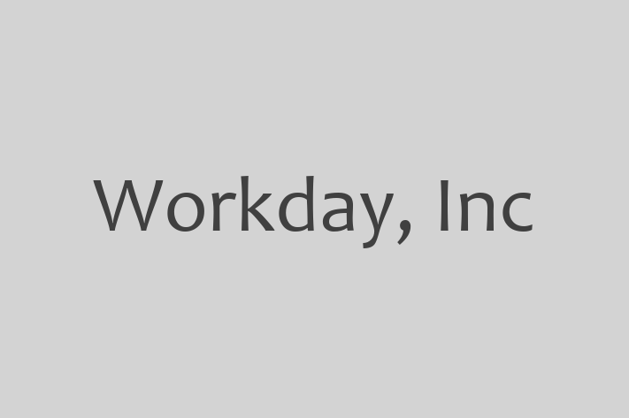 Software Engineering Company Workday Inc