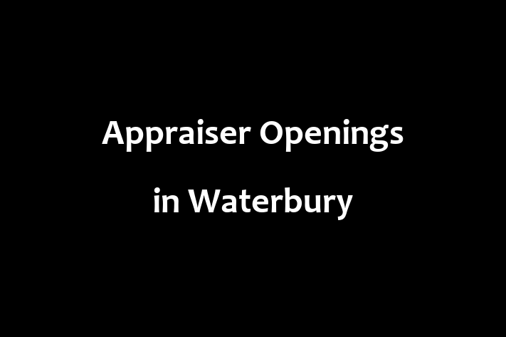 Appraiser Openings in Waterbury