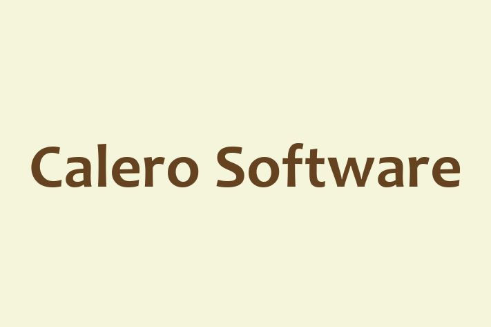 Tech Firm Calero Software