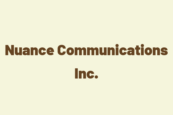 Tech Solutions Company Nuance Communications Inc.