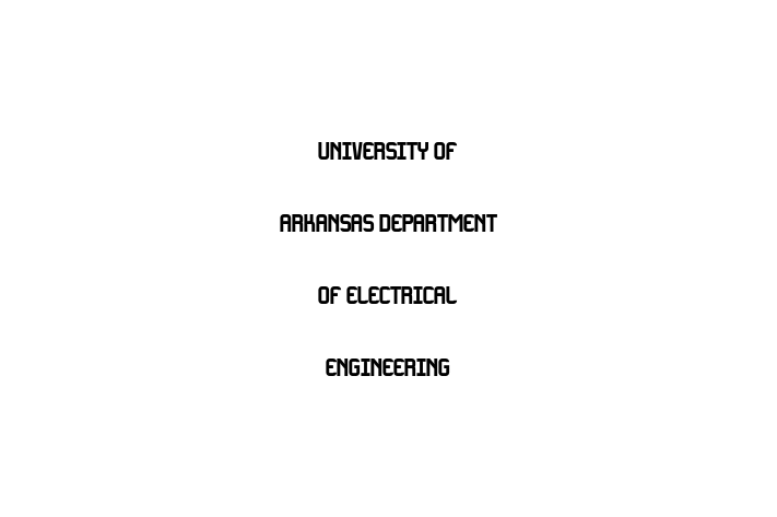 Talent Management University of Arkansas  Department of Electrical Engineering