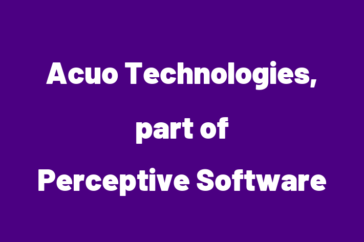 Software Consultancy Acuo Technologies part of Perceptive Software