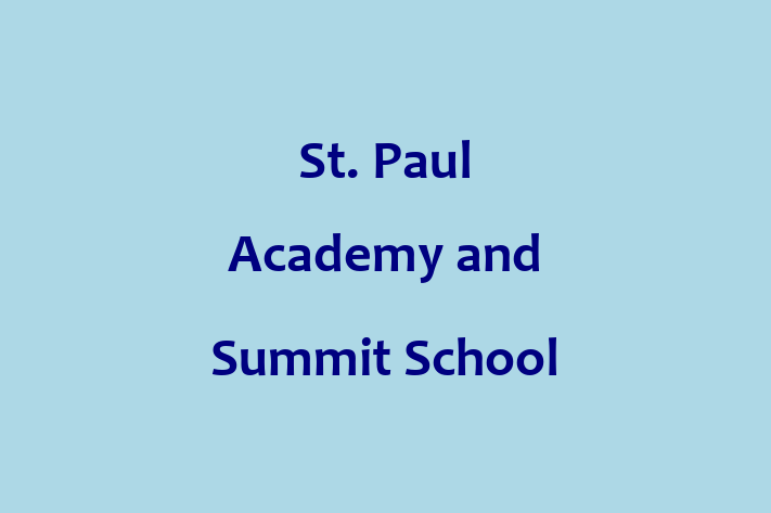 Employee Resource Management St. Paul Academy and Summit School