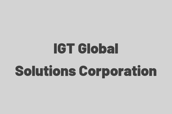 Software Development Company IGT Global Solutions Corporation