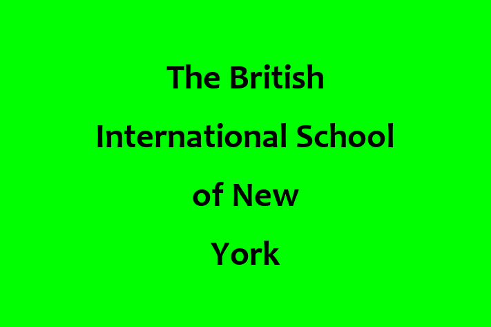 Talent Management The British International School of New York