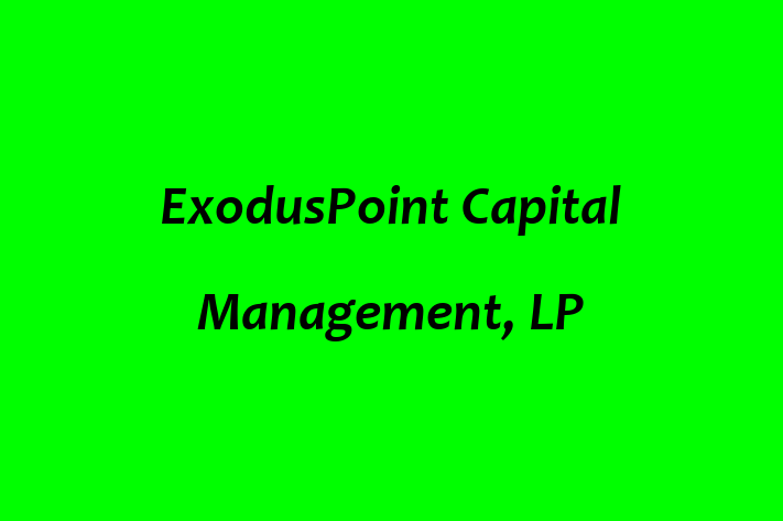 Employee Relations ExodusPoint Capital Management LP