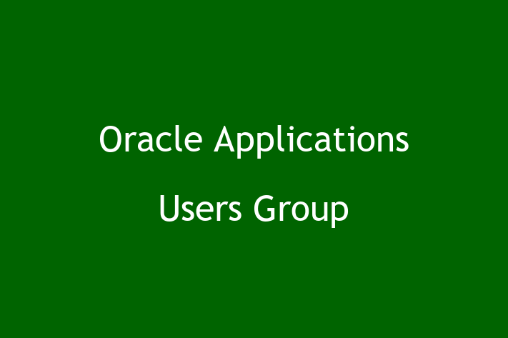 Software Services Company Oracle Applications Users Group