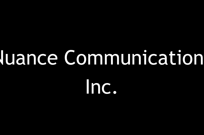 Software Development Firm Nuance Communications Inc.