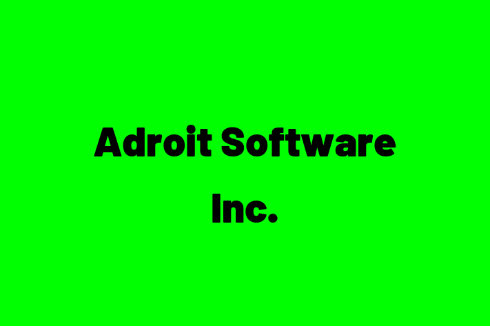 Technology Company Adroit Software Inc.