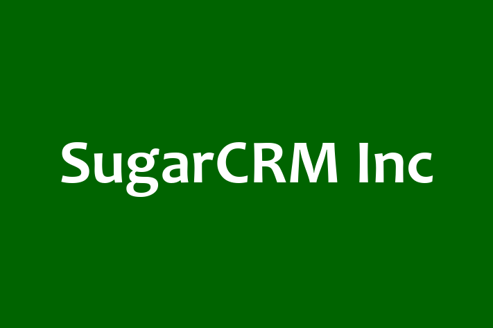 Software Consultancy SugarCRM Inc