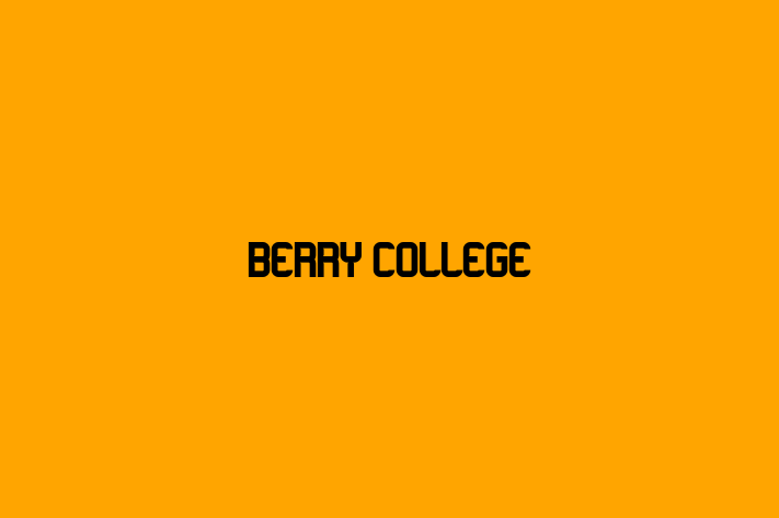 Employee Resource Management Berry College