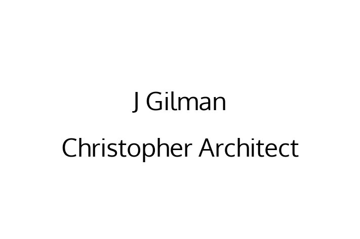 Structural architect J Gilman Christopher Architect