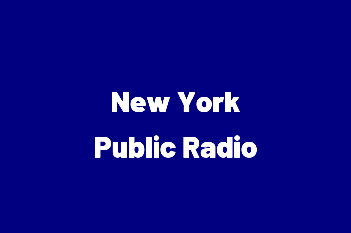 Employee Resource Management New York Public Radio