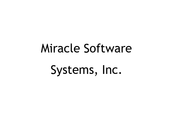 Digital Solutions Provider Miracle Software Systems Inc.