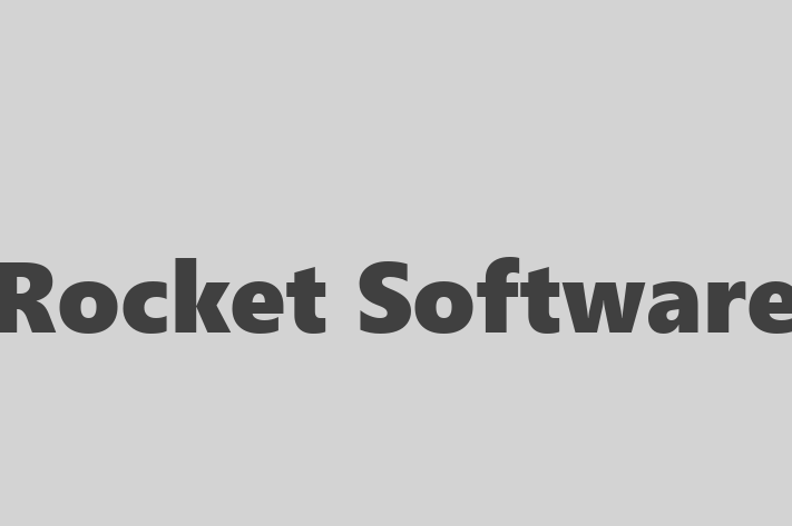 Software Development Company Rocket Software