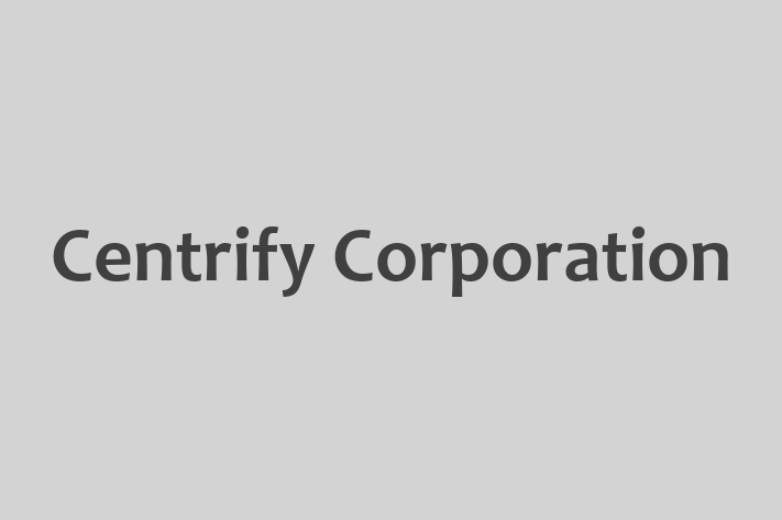 Application Development Company Centrify Corporation