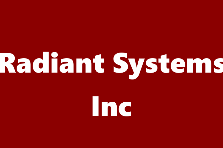 Software Development Firm Radiant Systems Inc