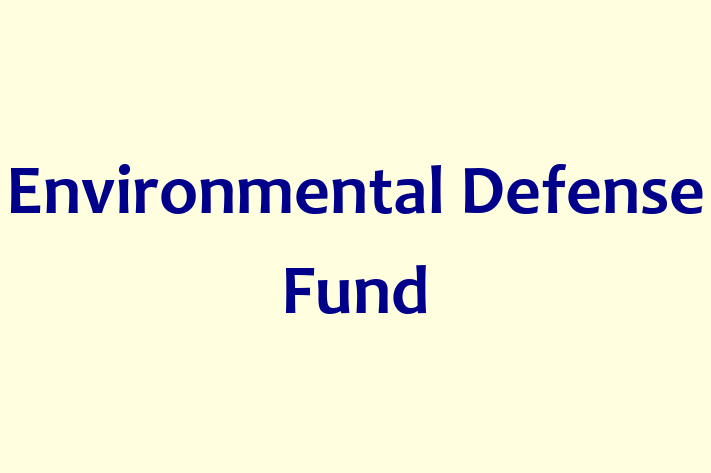 Software Development Firm Environmental Defense Fund