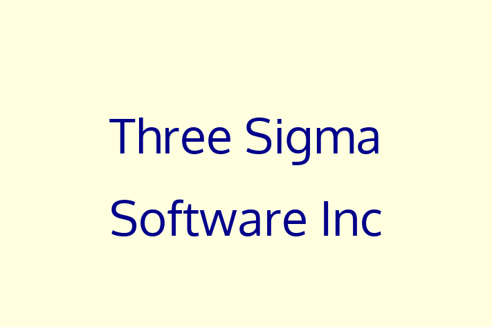 Software Consultancy Three Sigma Software Inc