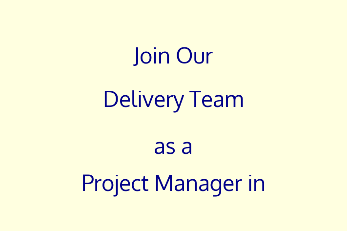 Join Our Delivery Team as a Project Manager in Indianapolis