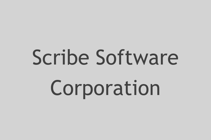 Technology Company Scribe Software Corporation