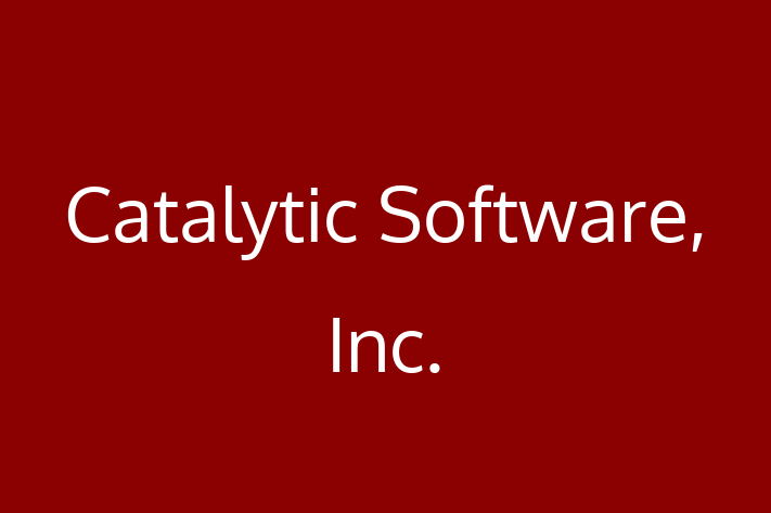 Tech Solutions Company Catalytic Software Inc.