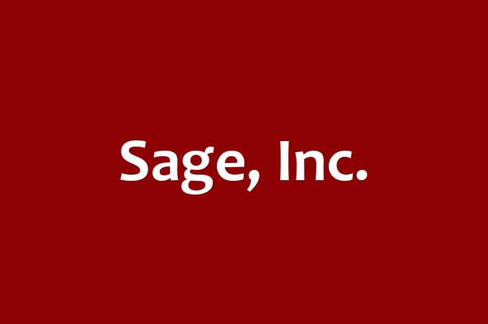 Software Solutions Provider Sage Inc.