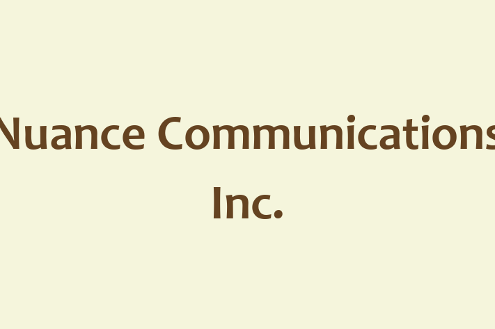 IT Company Nuance Communications Inc.