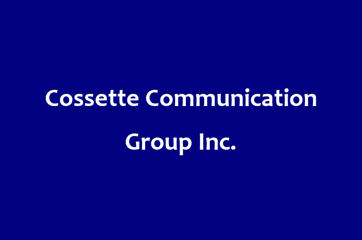 Software Development Company Cossette Communication Group Inc.