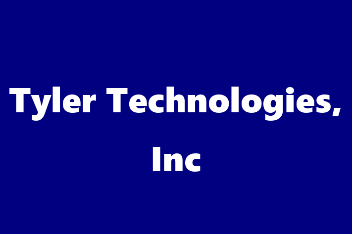 Technology Company Tyler Technologies Inc