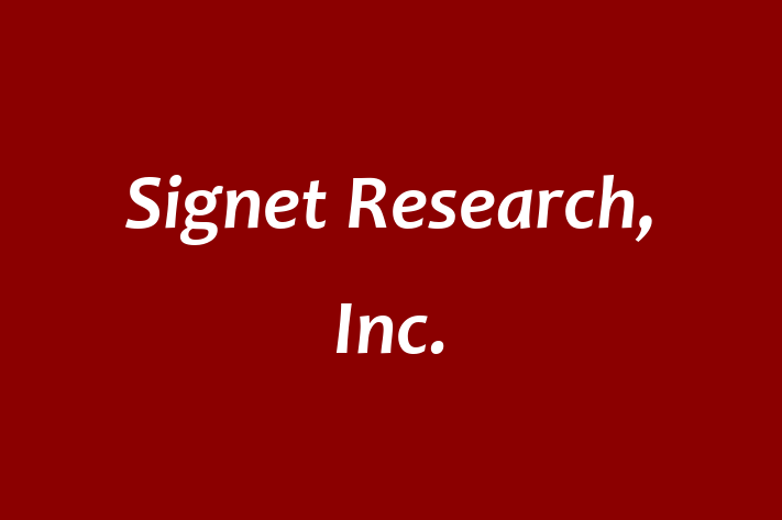 Software Consultancy Signet Research Inc.