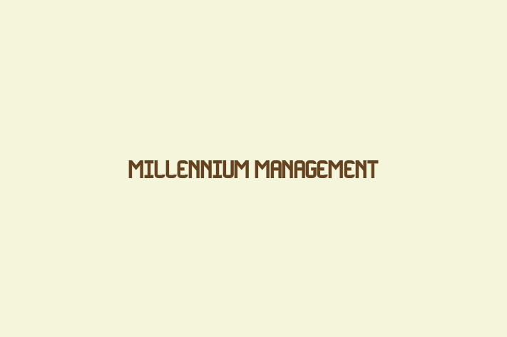 Workforce Management Millennium Management